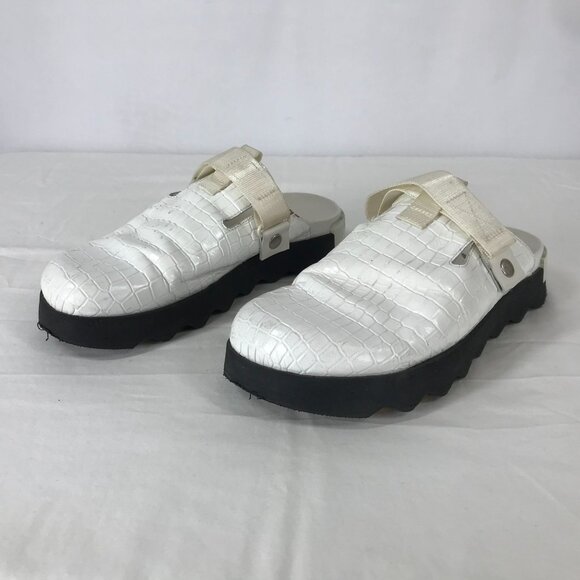 SOREL ~ WOMENS 9 ~ WHITE VIIBE SLIP ON CLOG MULE - Picture 4 of 9